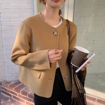 [제이0]노카라 프렌치 숏 자켓