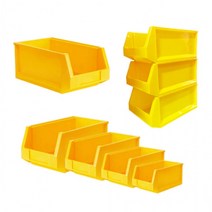 부품상자(노랑) 2호 플라스틱 부품박스 공구통 적재 볼트박스 보관함