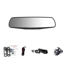 룸미러블랙박스 실시간 차량용 블랙박스 addkey car dvr 4.3 인치 카메라 풀, 후방 카메라로, 32g