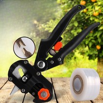 접목기 접목가위 원예접목가위 과수원, 블랙 미니어치(3블레이드) + 1 롤 필름