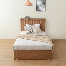 리버퍼니쳐 이레인 호텔식 SS 원목침대+독립매트 RH0305, 단품