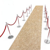 레드카펫 웨딩 반짝이 매트 카펫 러그 액세서리 실버 통로 런웨이 연회 파티 신부 복도 장식 1m 3m 5m