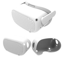 컴퓨터VR 스팀 VR 게임 케이스 oculus quest 2 vr 헤드셋 헤드 커버 2, 하얀