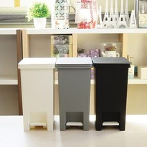 바람 슈슈 페달휴지통 10L, 블랙, 1개