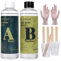Jewelry Making Tools 주얼리 만들기 도구 장비 툴 4OZ 8.5OZ 클리어 Ab 크리스탈 Lijm Hars Epoxy Hoge Zelfklevende 1 :, 4 온스