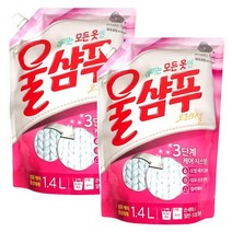 울샴푸 오리지널 중성세제 리필 1.4L, 4개