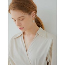 [세라보니또] 링 세라믹귀걸이 (그린마블링)