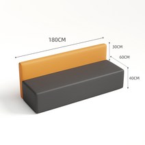 병원소파 쇼파 대기실 등받이 의자 휴게실 업소용 인테리어, 1.8m 스트레이트 백 소파