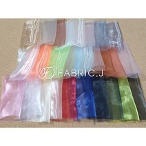 패브릭제이 대폭 샤 무지 한복 노방 오간자 원단 35종 FJ-038, 스모그