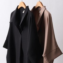빅사이즈 오픈 카라 롤업 블라우스