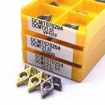 선반 밀링 바이트 dcmt070204 dcmt070208 us735 vp15tf ue6020 cnc tool 삼각형 카바이드 블레이드 금속 도구 기계 도구, 1개