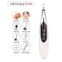저주파온열마사지기 저주파치료기 USB 충전식 경락 에너지 펜 전자 침술 전기 레이저 치료 힐링 마사지 통, 01 D013-3
