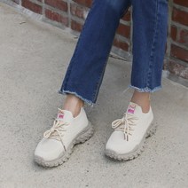 로딘스타 여성 삭스 니트 스판 통굽 어글리 운동화 런닝화 쿠즈바