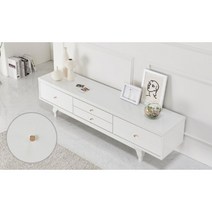 30평 거실 화이트 TV다이 4칸 긴 서랍장 1450 스튜디오 인테리어 촬영 원룸