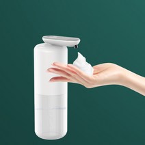 TYEESIK 자동 손세정기 핸드워시 디스펜서 벽걸이형 디스펜서, 화이트그레이