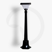 태양광 가로등 152LED 모던스타일 3색내장 1구 90cm 정원등, 사각