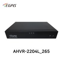 이지피스 AHVR-2204L_265 200만화소 4채널 DVR 녹화기 AHD/TVI/CVI/SD (HDD미포함), DVR용 3TB