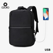 방수 소재 USB 노트북 가방 백팩 남성 중년 중년백팩