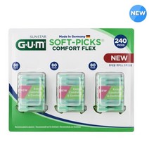 G.U.M 일회용 치간칫솔 컴포트 플렉스 80개 x 3팩 Soft Picks Comfort Flex 80ct 3p
