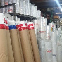 (두께0.03mm) pe롤비닐 폴리에틸렌 투명 마끼 이사 타겜 건축 공사용 통대형 비닐 (여러가지 사이즈), 폭25cmx길이457M