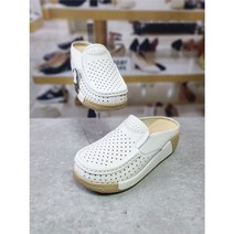 앙세르 GD01 가죽 펀칭 뮬 슬리퍼 6cm 20530ML2831