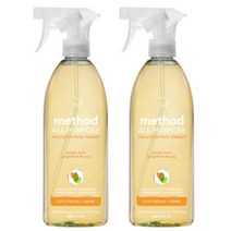 Method 메소드 All-Purpose Cleaner Ginger Yuzu 다목적 클리너 스프레이 진저 유주 28oz(828ml) 2팩, 1개, 1ml
