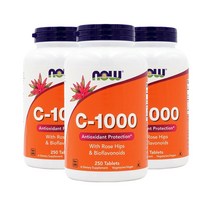 나우푸드 C-1000 비타민C 1000mg 250정 3개세트, 3병, 250개입