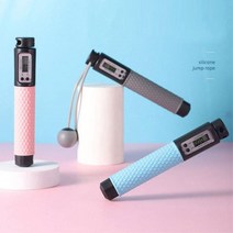 줄없는줄넘기 무선중량 홈트스피드 스마트 실내어린이 에어 초등 카운트 끈없는 초등학생 노라인 초등학교 로프, 실리콘2in1디지털줄넘기(그레이)