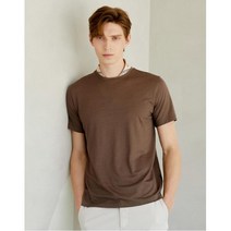 닥스남성 [21SS] [Essential] 브라운 실키터치 라운드넥 티셔츠 DMTS1B153W1