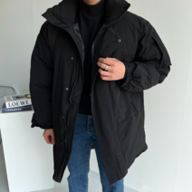 이브컴퍼니 남자 몬스터 야상 두꺼운 오버핏 패딩파카 (3421)