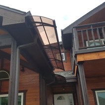 550X8600 주차장비가림 테라스파고라 폴리카보네이트 돌출차양 렉산지붕제작 햇빛가리게, 블루, 블루, 실버