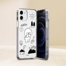 갤럭시 멍뭉이 강아지 디자인 투명 젤리 케이스