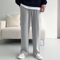 독보남 남녀공용 세미와이드 쭈리 롱 밴딩 팬츠 트레이닝 츄리닝 통바지 와이드팬츠 5234