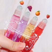프레시 프루트 롤온 립 밤 립 메이크업 프라이머 모이스처라이징 투명한 립 오일 오래 지속되는 수분 립 글로스 화장품, 없음, 05 grape