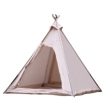 인디언텐트 감성텐트 사계절 장박용 티피텐트 야외 면텐트, 옥스포드 텐트 220x200cm