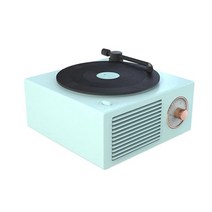 턴테이블 lp턴테이블 LP플레이어 블루투스 전축 축음기 turntable 스피커 호환 5 0 비닐 레코드 플레이어 스테레오 빈티지 휴대용 스피커, 초록