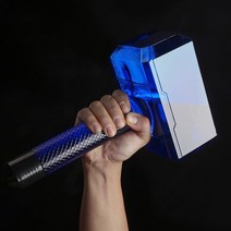 토르의 망치 망치 대용량 스포츠 물병 솔리드 해머 워터 컵 플라스틱 컵 덤벨 야외 대형 공간 컵, 파란, 1700ml