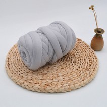 자이언트 얀 카세트 백 귀도리 뜨기 굵기 2cm 블랙 DIY 왕 모찌 실 가방만들기, 05 라이트 그레이