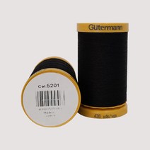 독일 Gutermann 면사 400 재봉사 바느질실 퀼트실, 5201. 블 랙