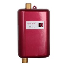 전기순간온수기 3800W/3000W 탱크 없는 순간 미니 전기 온수기 주방 보물 110/220V, 02 red_02 EU