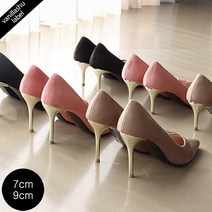 바닐라슈 러브바니 스웨이드 베이직 메탈굽 하이힐 9cm