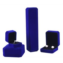 반지 상자 목걸이 포장 정리함 보석 대량 선물 귀걸이 홀더, 04 Necklace Box 23x5cm, [06] Blue and Black