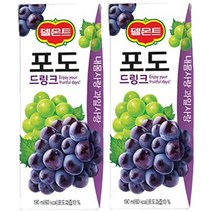 롯데 델몬트 포도 드링크 190ml x 32개 (JW유통), 1, 1, 본상품선택