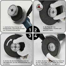 전동 전기 절삭기 3Pcs 앵글 그라인더 플랜지 너트 M14 나사 퀵 릴리스 DeWalt Bosch Metabo Hilti 머신, 한개옵션0