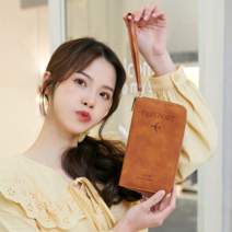 JIU 해외 여행용 여권 지갑 파우치