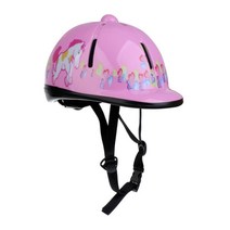 GHSHOP 어린이를 위한 승마 헬멧 승마를 처음 접하는 라이더를 위한 조절식 학교 헬멧 모자, PVC EPS, 핑크
