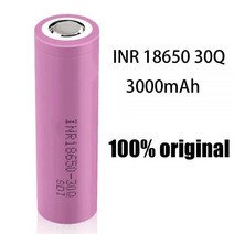 18650 고방전 18650고방전 100% 원래 새로운 INR18650 배터리 3.7V 3000mAh 30Q 리튬 이온 충전지, 5pcs