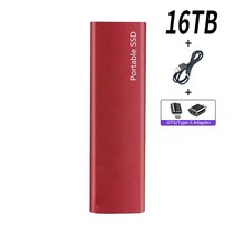 샤오미 휴대용 외장형 하드 SSD USB C 고속 디스크 1TB 2TB 4TB 16TB, [22] Red 16TB