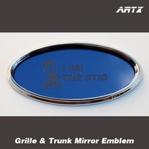 ArtX 탑기어 I AM THE STIG 순정교체형 미러 엠블럼 NO.149(그릴/트렁크엠블렘)(아반테HDMDNFYFLF쏘나타벨로스터제네시스쿠페i30i40그렌져TGHG투싼ix베라크, 블랙펄, BType, D