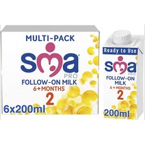 SMA PRO Follow On Baby Milk 프로 팔로우온 밀크 액상분유 6m+ 2단계 200ml 6팩